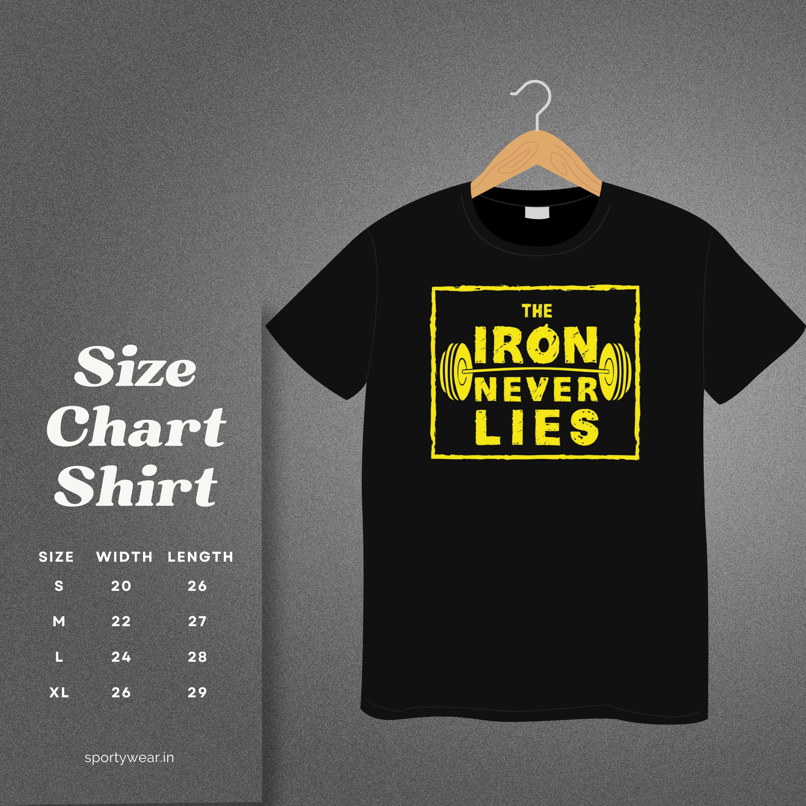 The Iron Never Lies GYM MEN'S TSHIRT