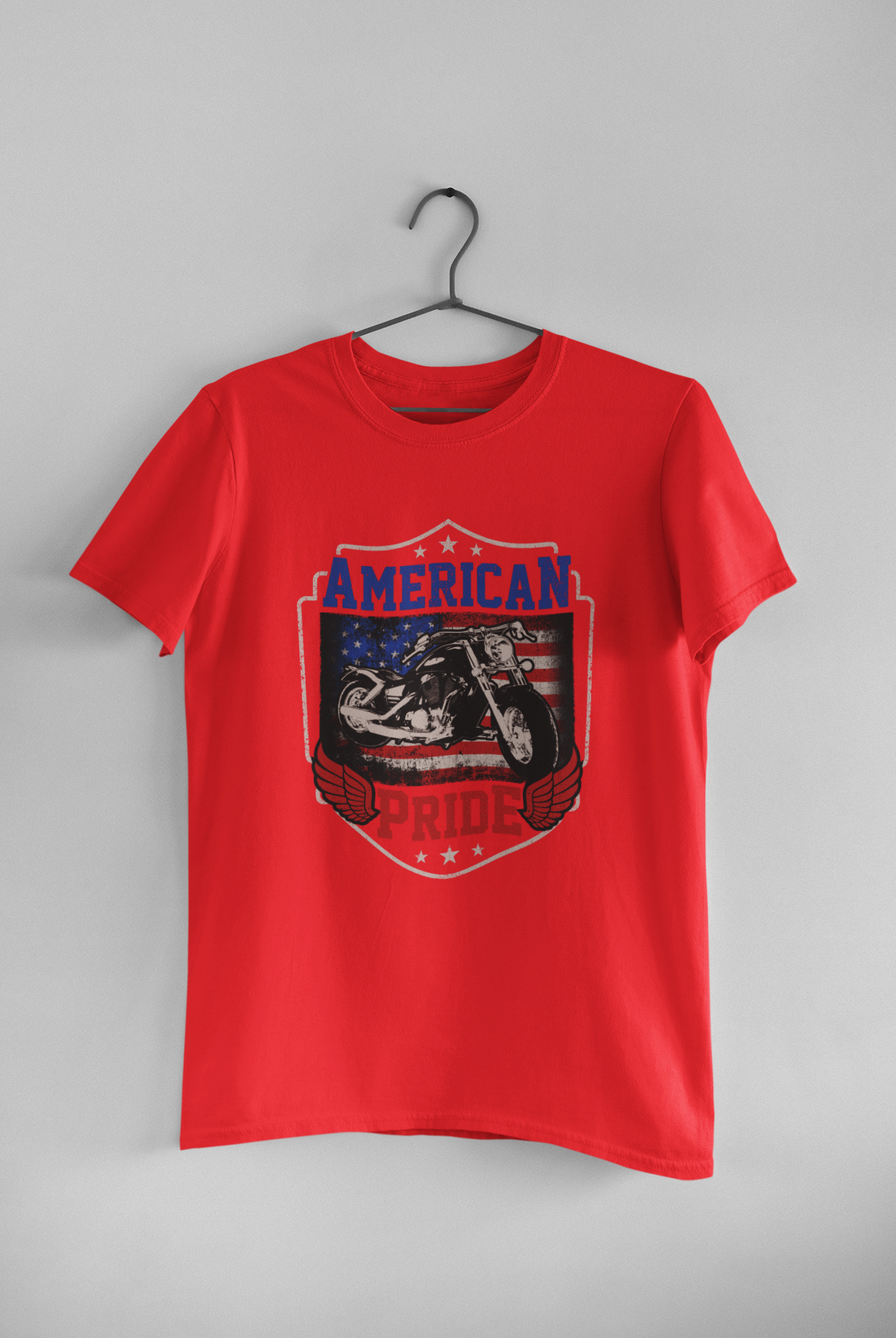 American pride biker unisex T-shirt