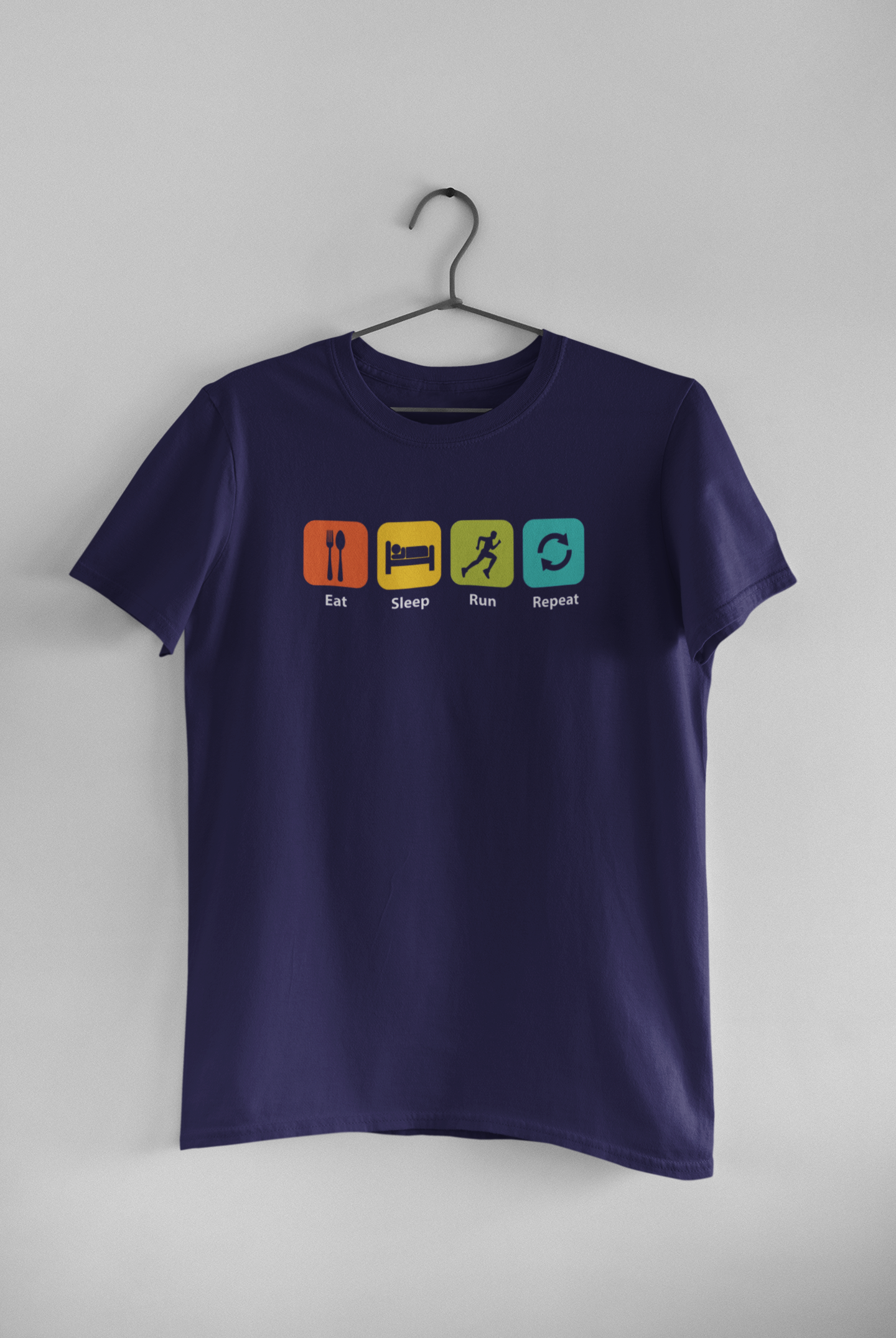 “Eat. Sleep. Run. Repeat.”  unisex T-shirt