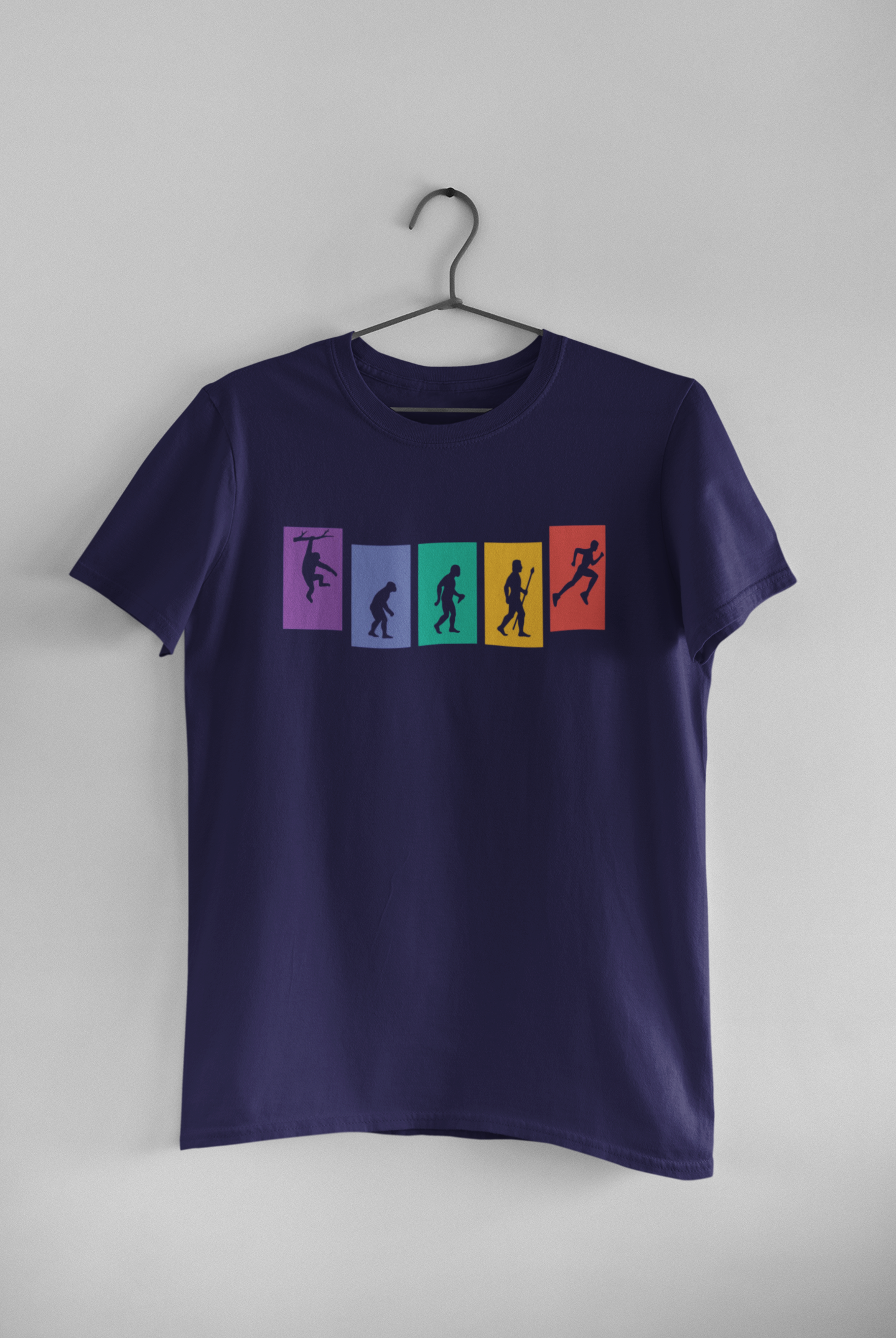 ‘Evolution of Running’ running unisex T-shirt
