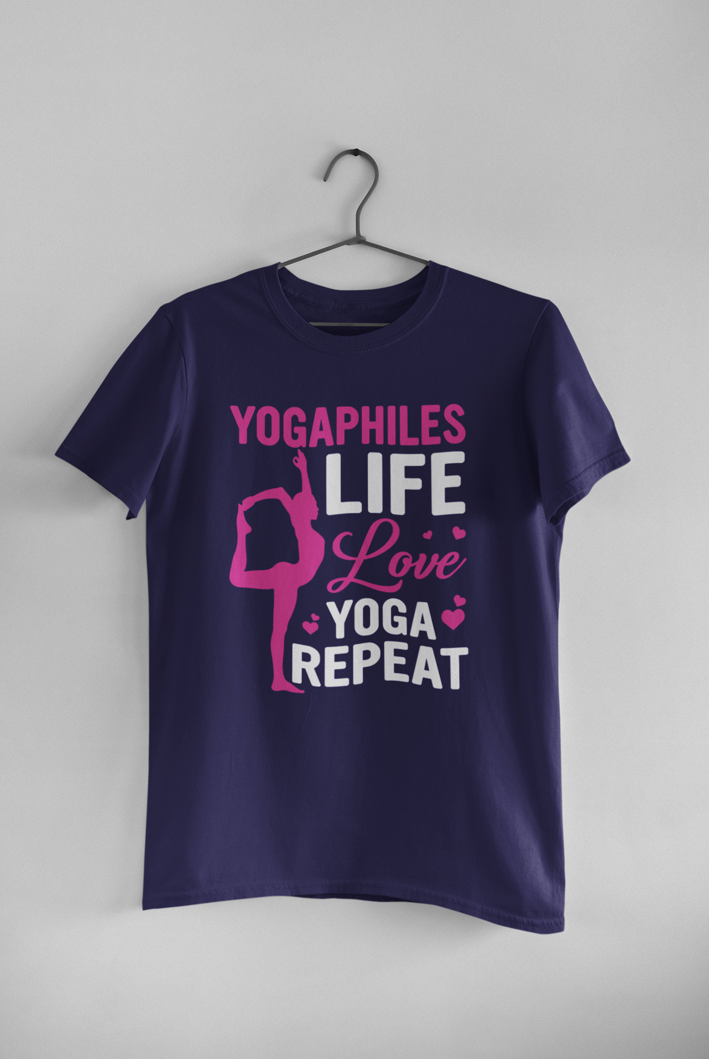 “YOGAPHILES LIFE Love YOGA REPEAT unisex tshirt