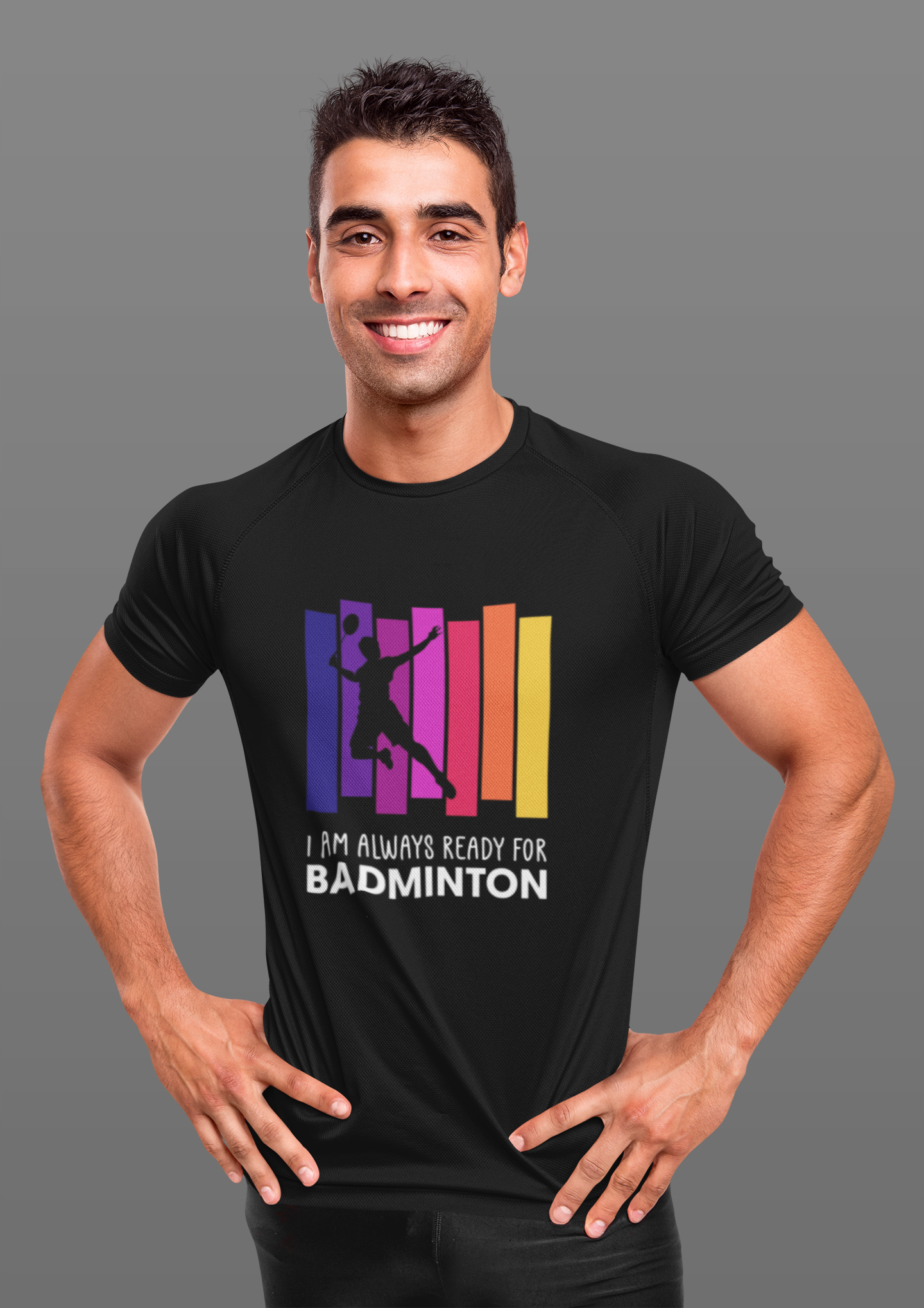 ‘I Am Always Ready for Badminton’ unisex T-shirt