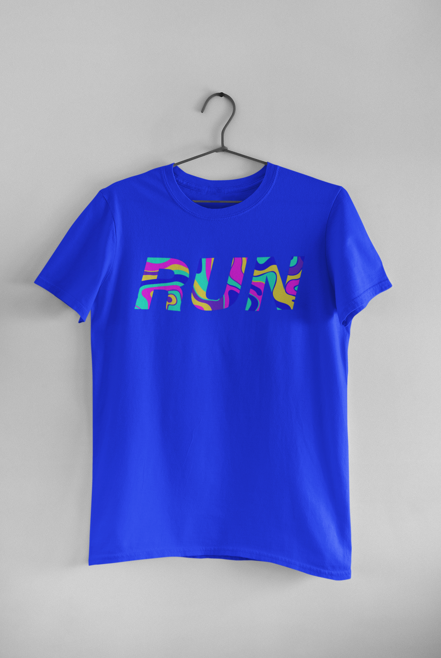‘RUN’ T-shirt with a dynamic design,  running unisex T-shirt