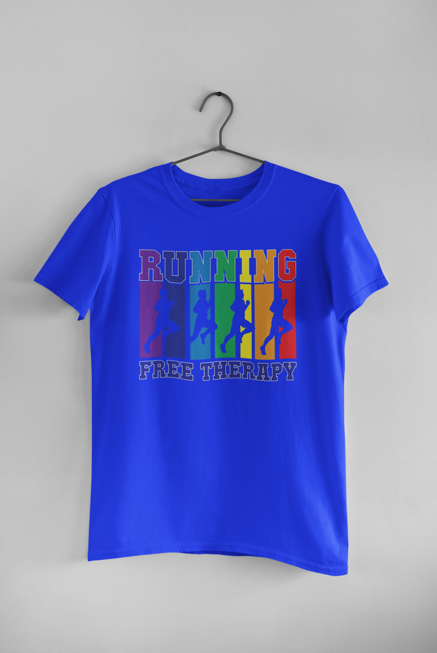“‘Running: Free Therapy’ running unisex T-shirt