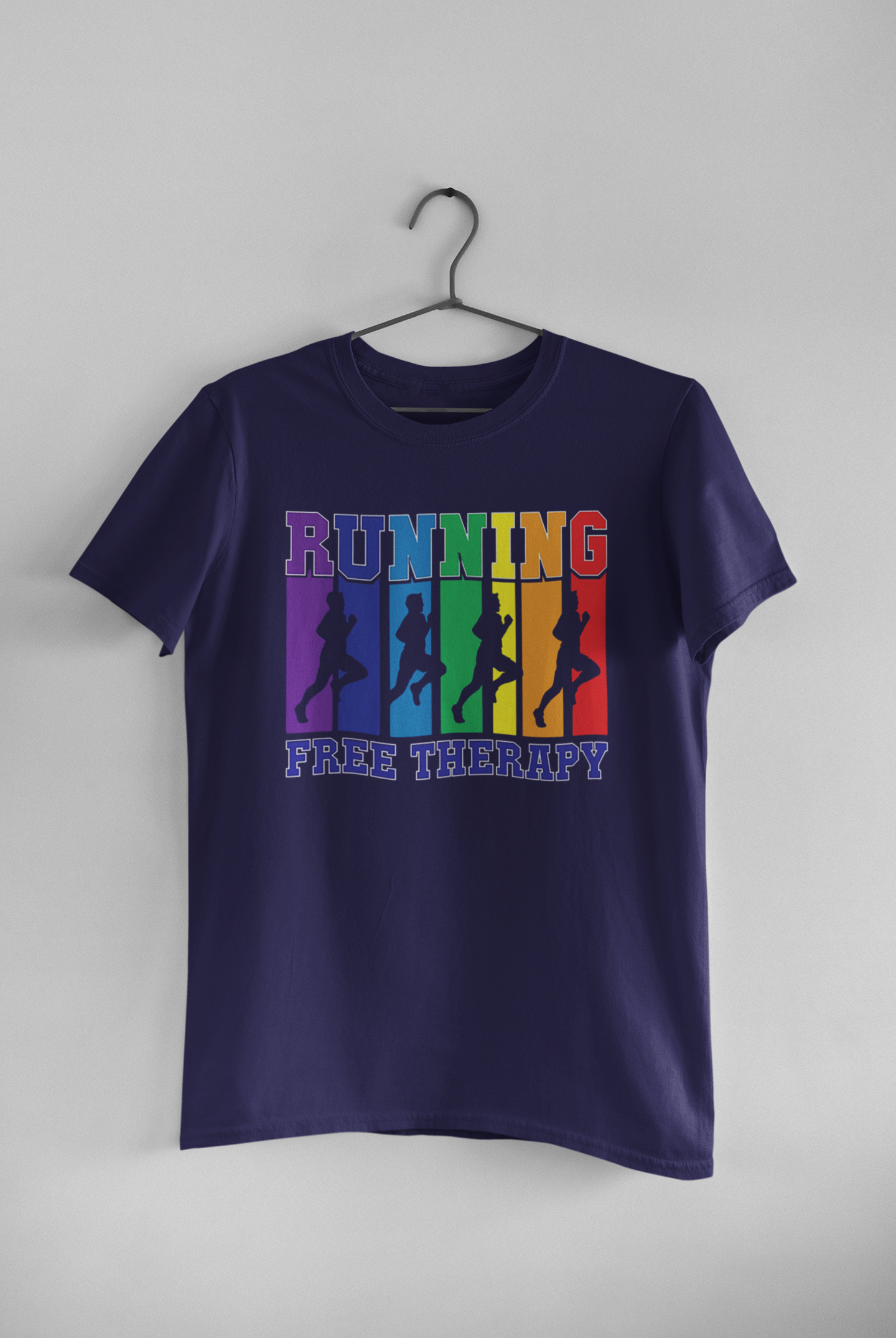 “‘Running: Free Therapy’ running unisex T-shirt
