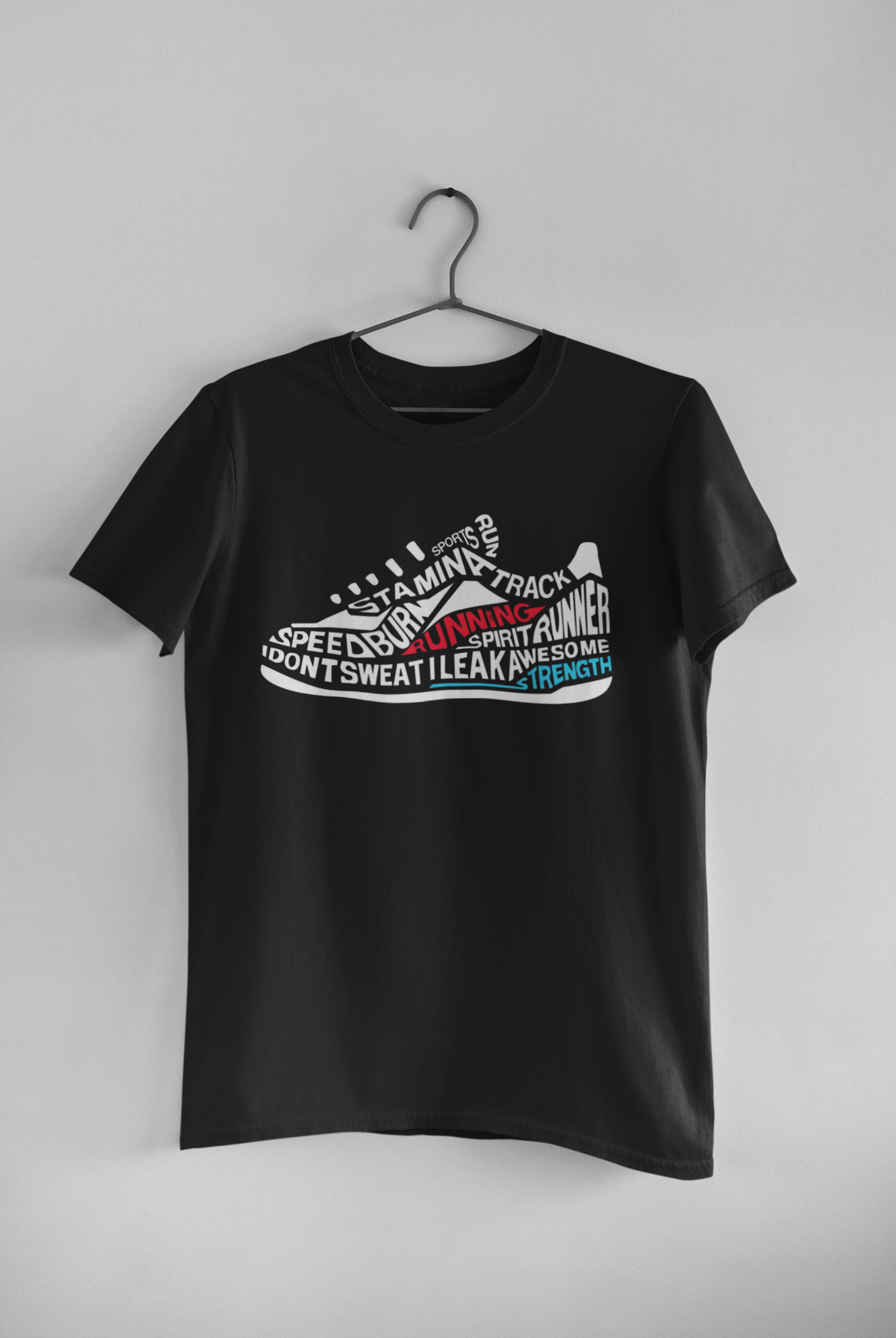 running shoe graphic, running unisex T-shirt