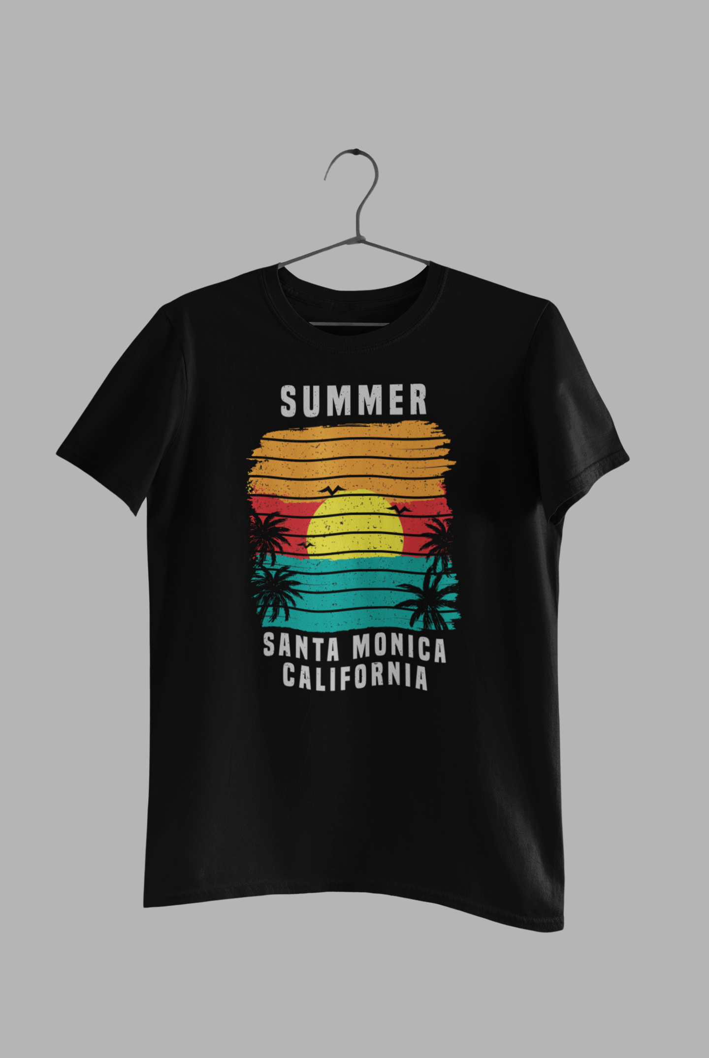 summer santa monica california unisex tshirt