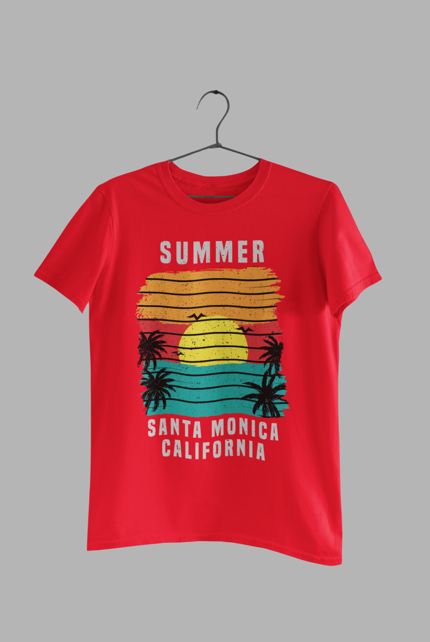 summer santa monica california unisex tshirt