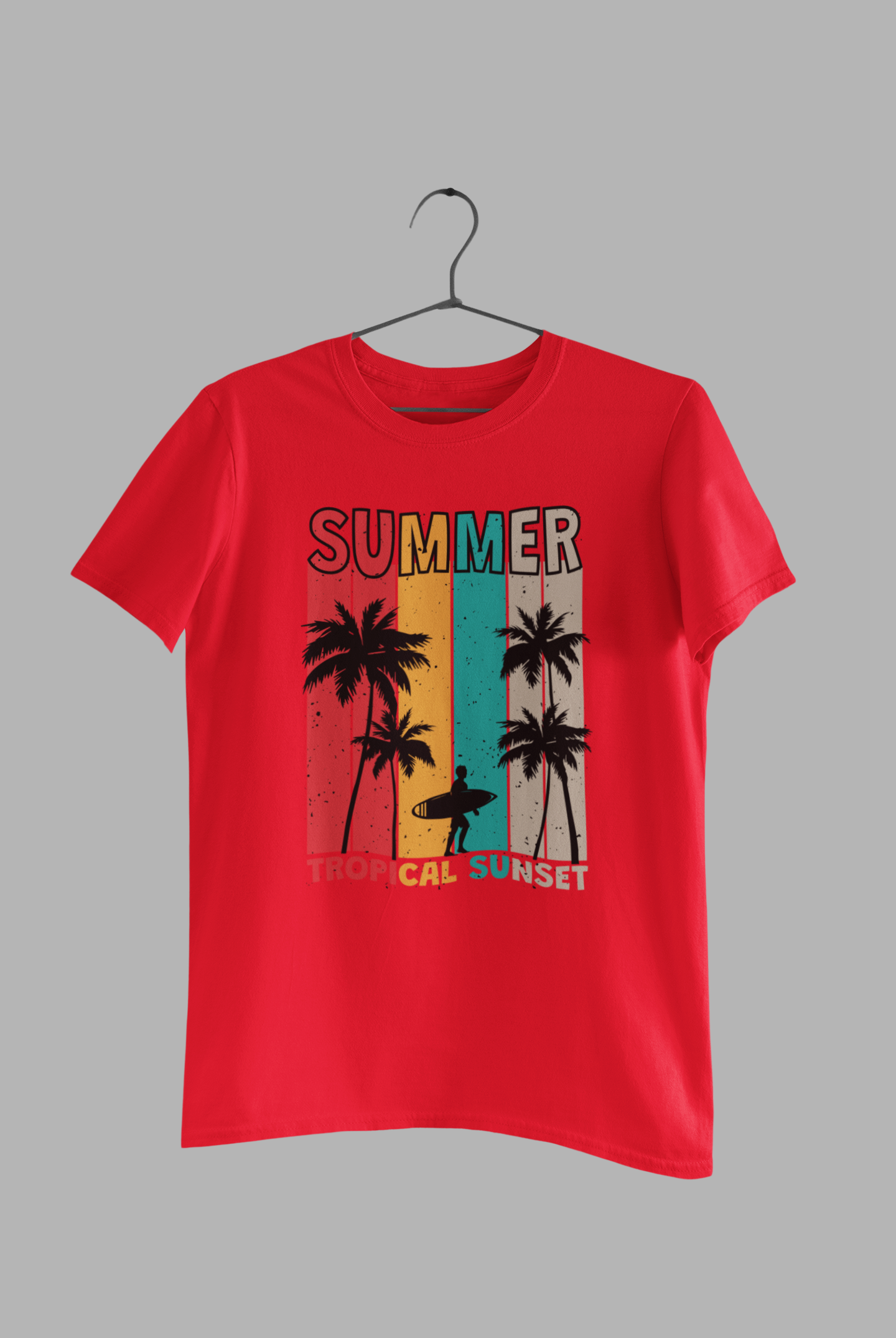 summer tropical sunset unisex tshirt