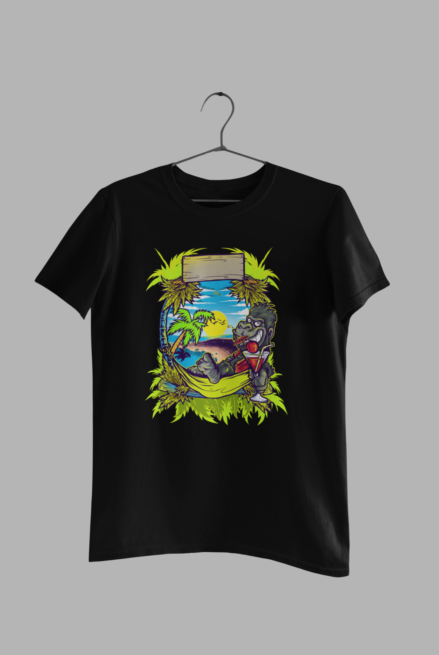 Seaside Gorilla unisex T-shirt