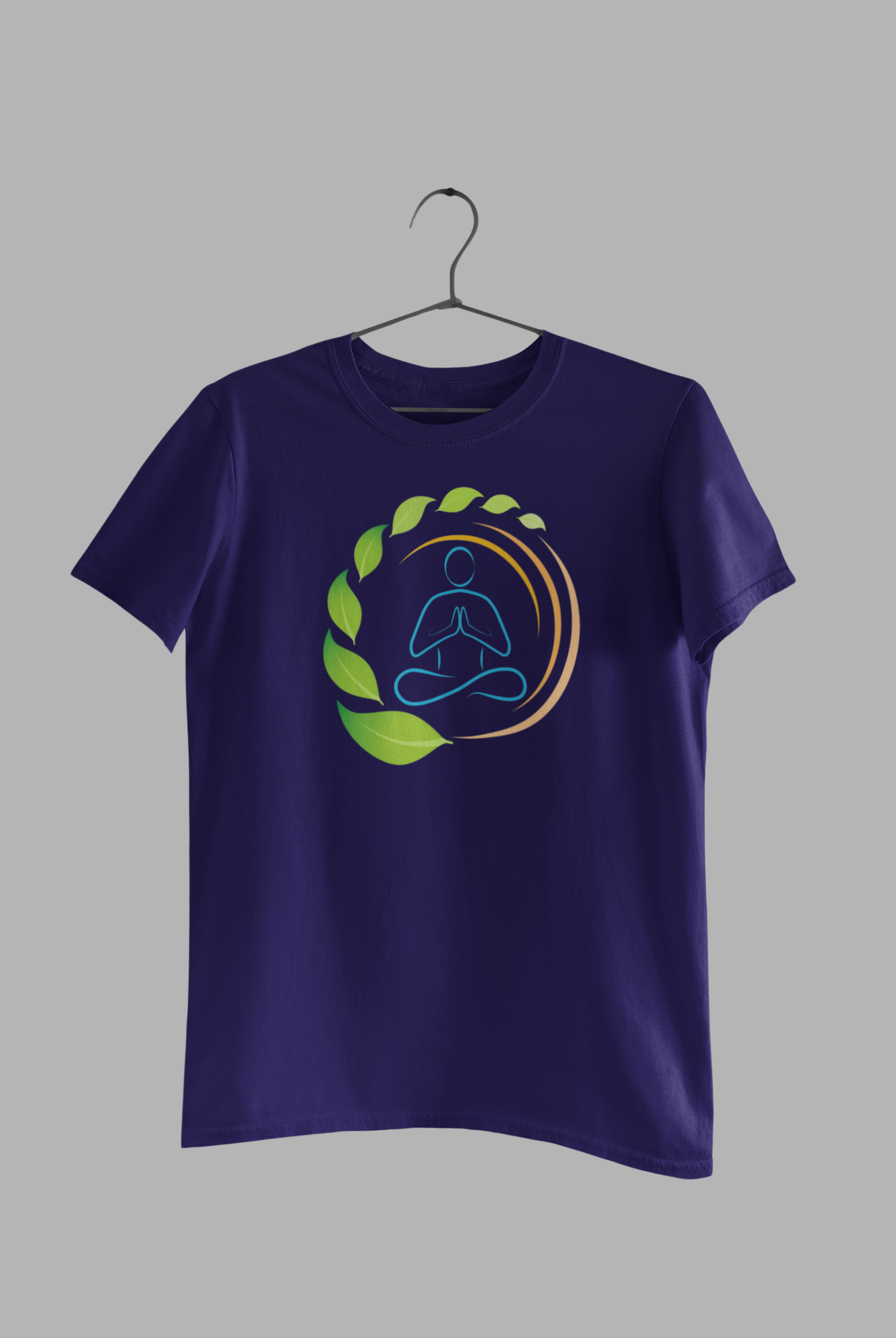 “Mindful Meditation Leaf yoga Design unisex  T-Shirt”
