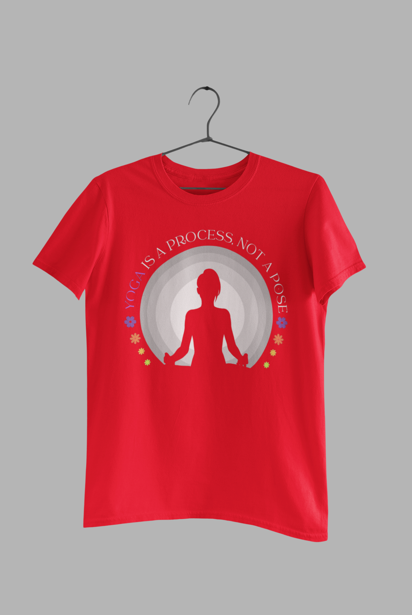 “Yoga is a process, not a pose.” Yoga unisex T-Shirt”